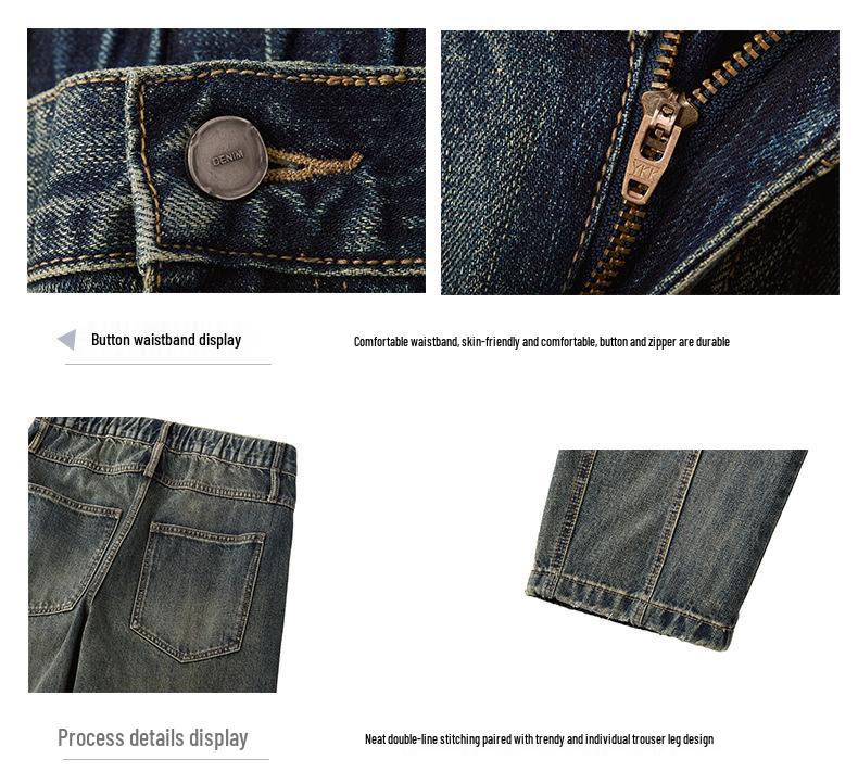 Scimitar Jeans: Men's Y2K Punk High Street Wide-Leg, Loose-Fit Casual Pants