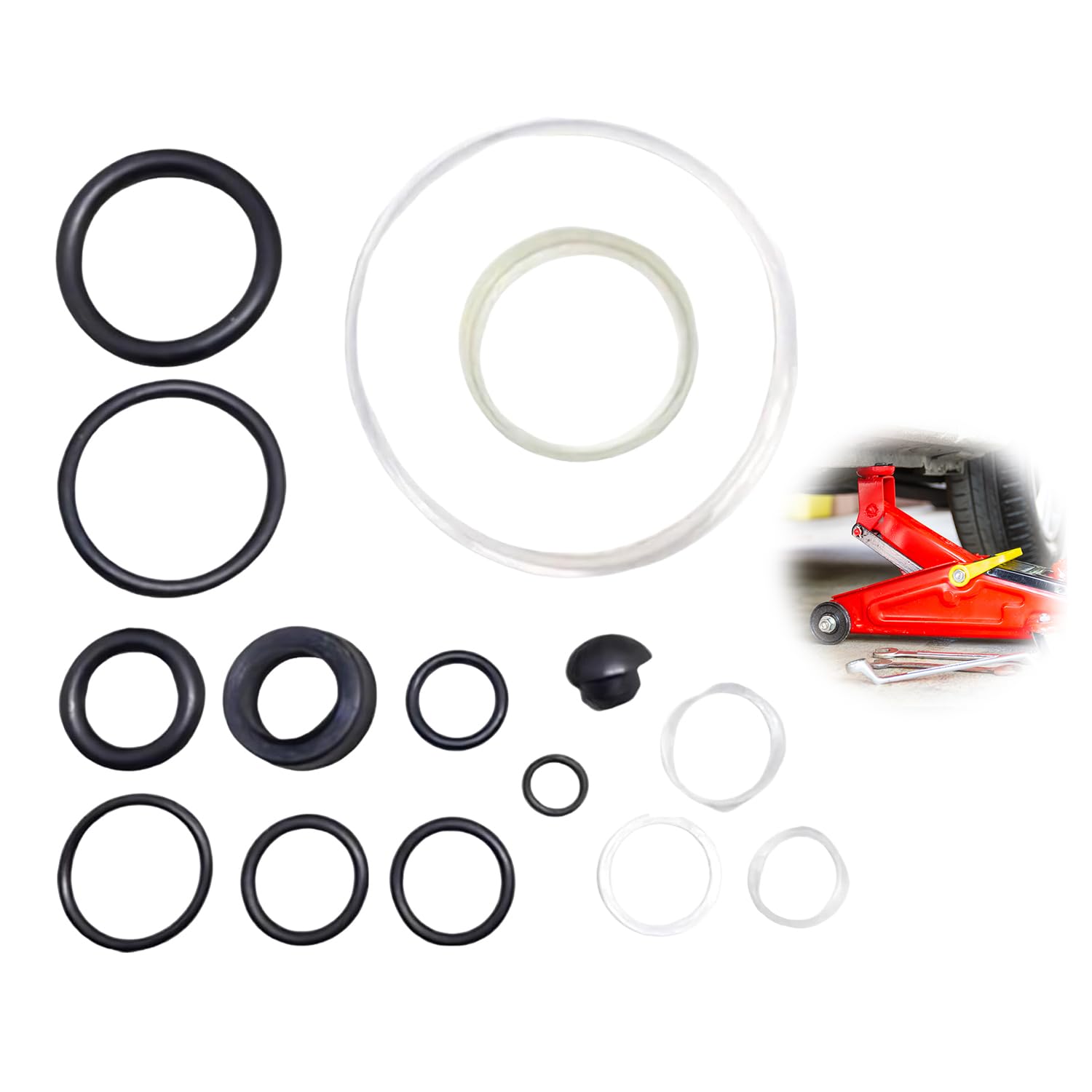 

ADOFUN 3-тонный гидравлический домкрат Специальный набор для замены сальников и уплотнительных колец для горизонтального