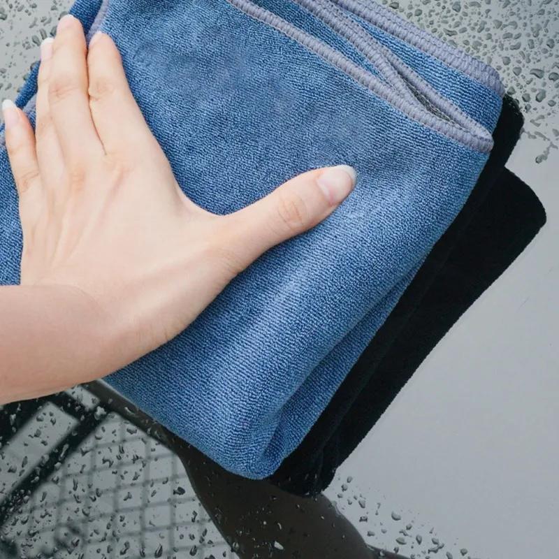 High-end Microfiber Auto Wash Towel Car Cleaning Drying Cloth Hemming Car Care Cloth Detailing Car Wash Towel Auto Washing Tools