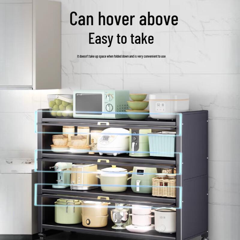 Floor Standing Multi-layer Kitchen Storage Shelf