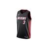 Camiseta NBA Dwyane Wade Edición Icono Swingman Miami Heat No. 3 Equipo edición limitada SW Fan Negra Hombre 864487-025