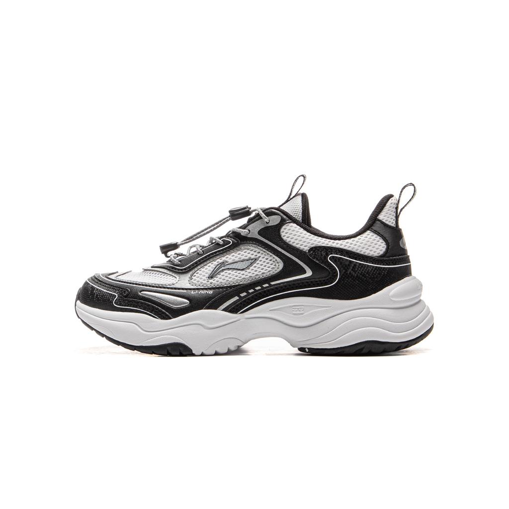 Li Ning Kids Mesh Fashion Sports Simple Versatile Breathable Lightweight Shock Absorbing Low Top Running Shoes Men Sneaker YKCV074-1