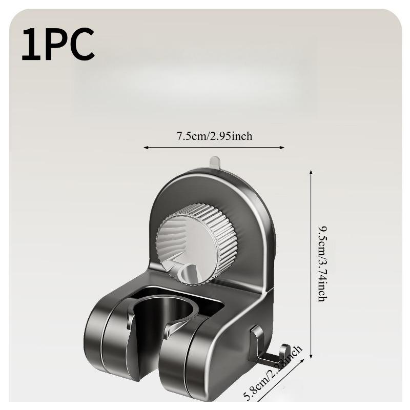 1PC non-punching shower bracket suction cup wall hanging bathroom universal adjustable angle strong adsorption quick installation