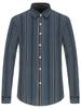 Men's Spring Summer Color Block Striped Dress Shirt Without Pocket Wrinkle-Resistant Button-down Long Sleeve Lightweight Shirts