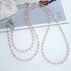 120cm Crystal Beads Crossbody Lanyard Long Cord Necklace Chain Glitter Strap Anti-lost Universal Hanging CellPhone Cover Case