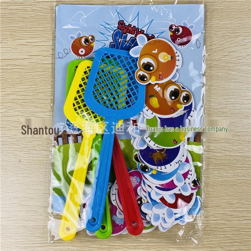 Kids' English Word Recognition Fly Swatter Game: Educational Parent-Child Interaction Toy