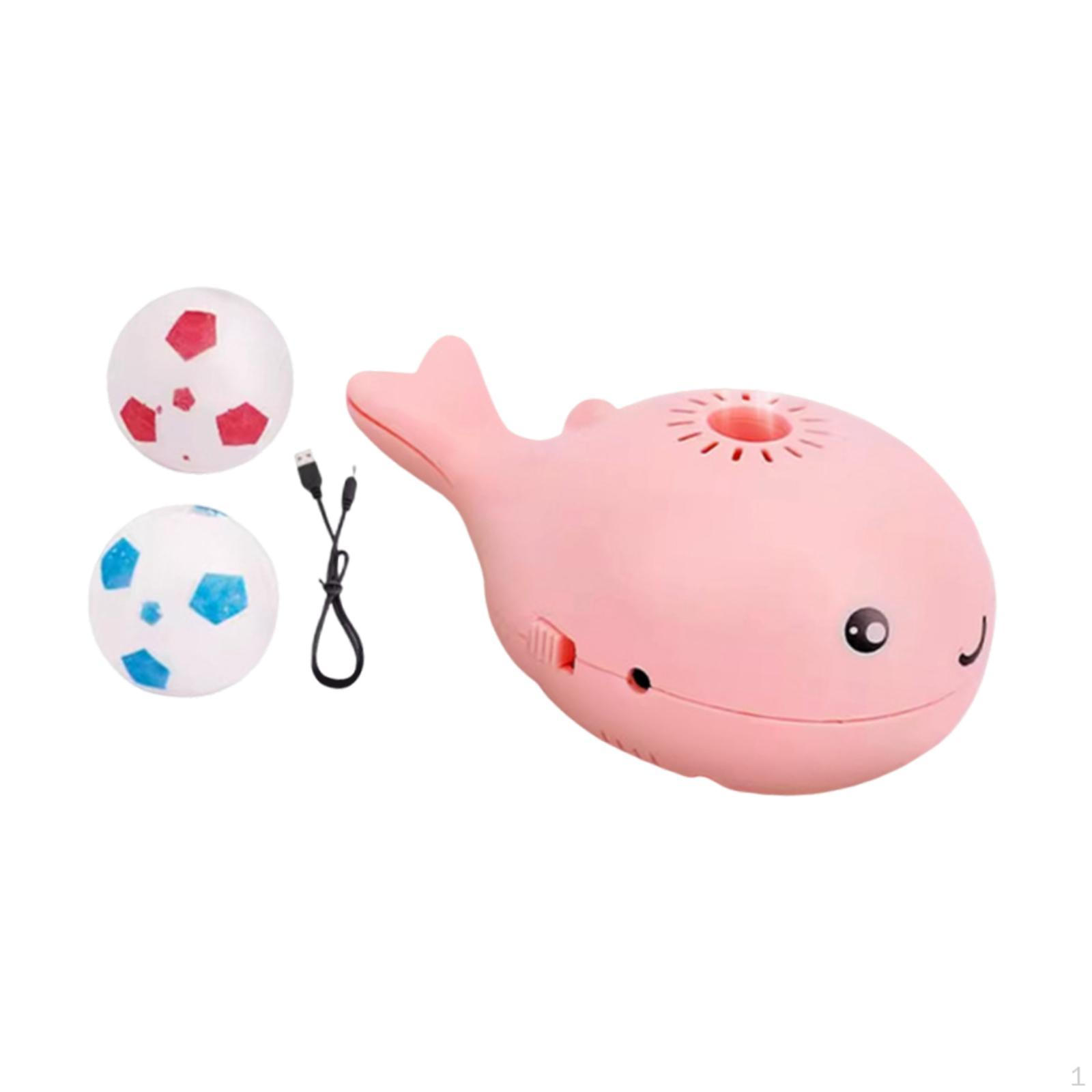 

Electric Whale Floating Ball Toy Interactive Smooth Edges 4.3x2.7x2inch for Pet Entertainment USB розовый