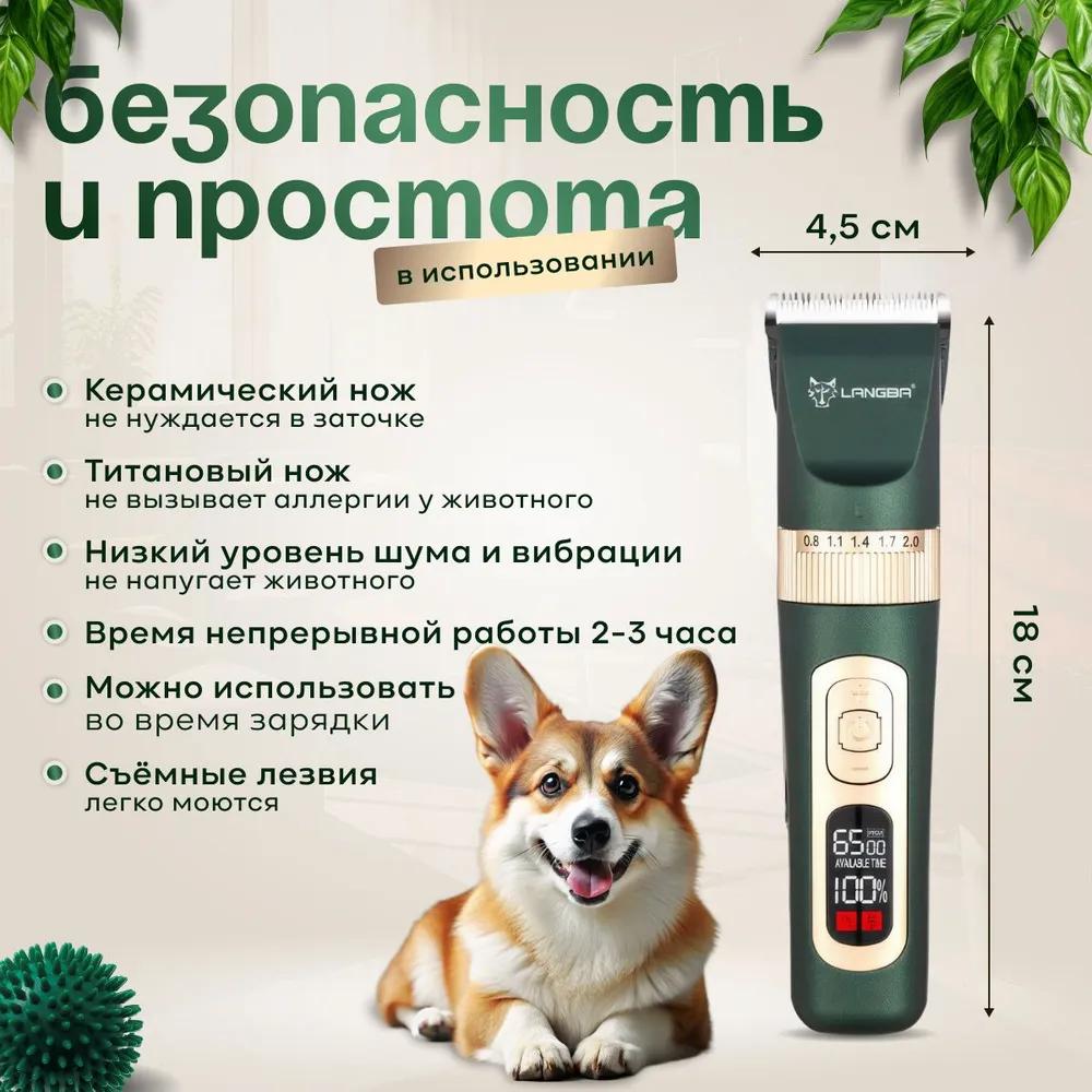 Profesjonalna maszynka bezprzewodowa dla psów i kotów. Cichy trymer dla psa