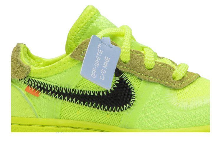 Kids' Sneakers Nike Air Force 1 Low Off-White Volt (TD) Volt/Hyper Jade-Cone-Black