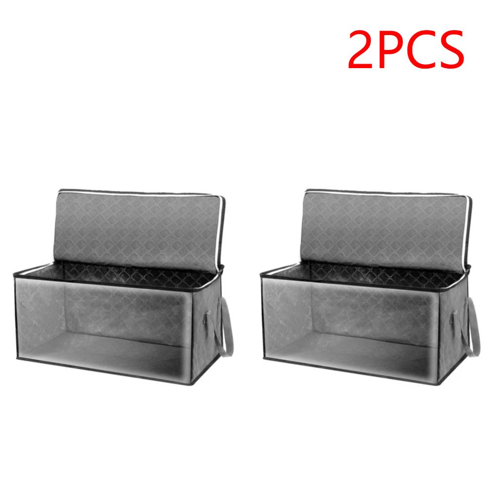 

2/3/5PCS Foldable Blanket Storage Bags Large Capacity Clothes Organizer Dust-Proof Moisture-Proof Box Bedroom Wardrobe Storage 58X31X30cm