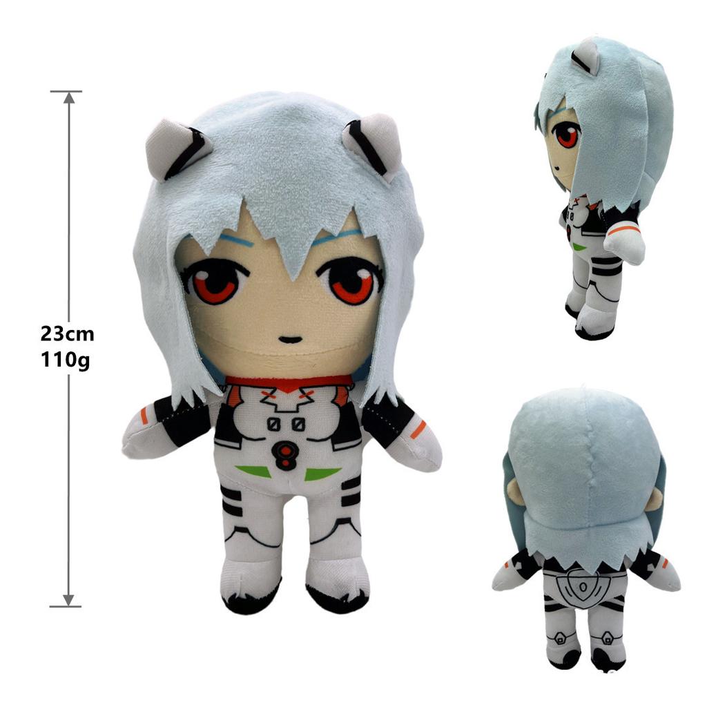 Plyšová Ayanami Rei Plyšová Asuka Langley Soryu Plyšová Rei Plněná Ray Japonské Anime Kawaii Roztomilé Kreslené Hračky Panenky Postel Dárek