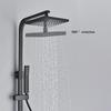 Bathroom Faucet Chrome/Black Rain Shower Head Bath Faucet Wall Mounted Bathtub Shower Mixer Tap Shower Faucet Shower Set Mixer