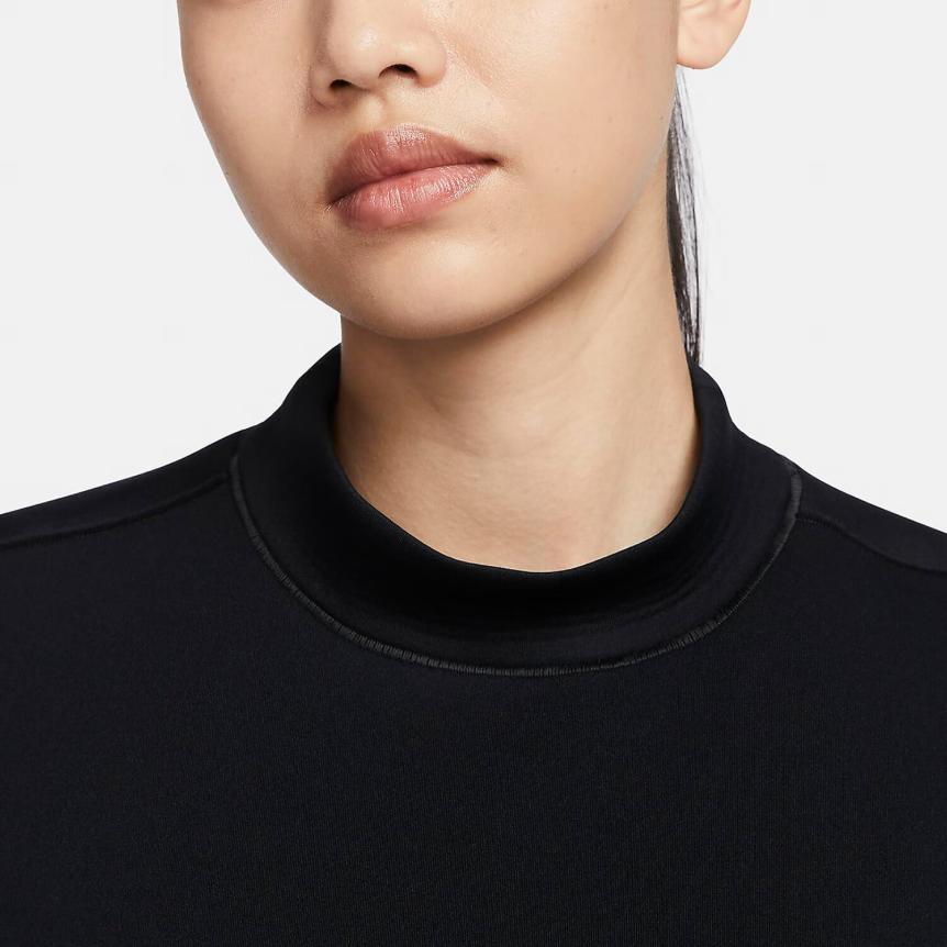 Nike FutureMove Cropped Loose Casual Sweatshirt Women Tops Black FN2793-010