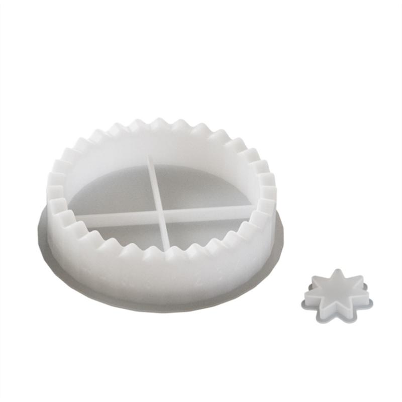 

Silicone Mould For Candles, Star Shape Silicone Mould, Advent Wreath& Calendar, Silicone Christmas Mould Set білий