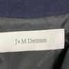 J&MDavidson Navy R183-094-WOCT Wool Cotton Long Coat coat 6 NavyUsed