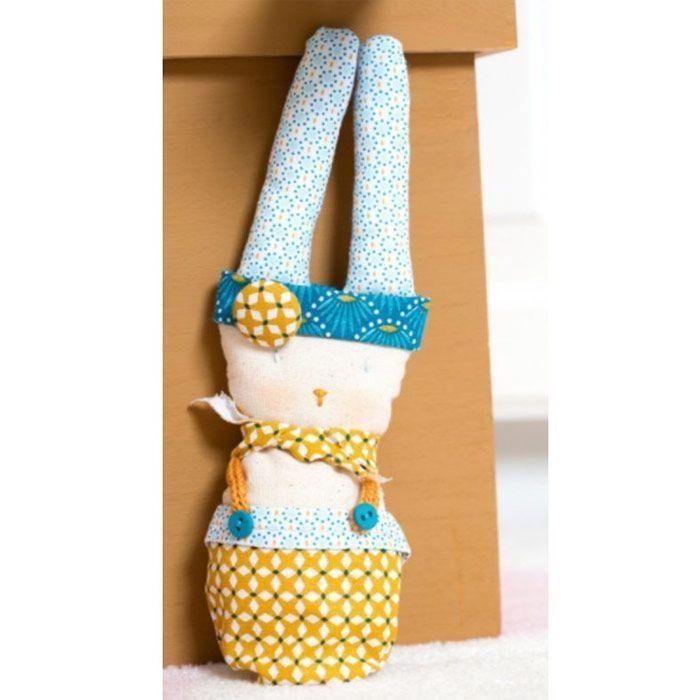 Crafty Cotton Fabric Coupon - Blue Circles - White Background - 45 X 55 Cm - ARTEMIO