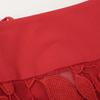 Adore Red 531-9120402 Pleated Flower Lace Skirt Skirt 36 RedUsed