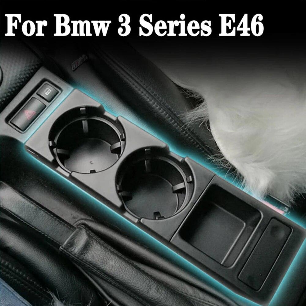 

Для BMW 3 серии E46 323i 318I 320I 1998-2006 51168217953 Центральная консоль автомобиля, держатель для чашки с водой, поднос для бутылки с напитком Black-Storage Box