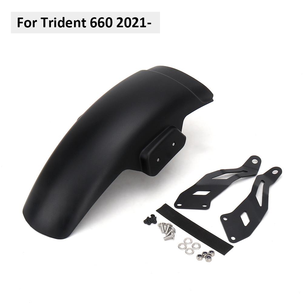 

Trident 660 Motorcycle Front Fender Mudguard Extender Extension Black For TRIDENT 660 Trident660 trident660 2021 2022 2023 2024 Trident 660 2021-