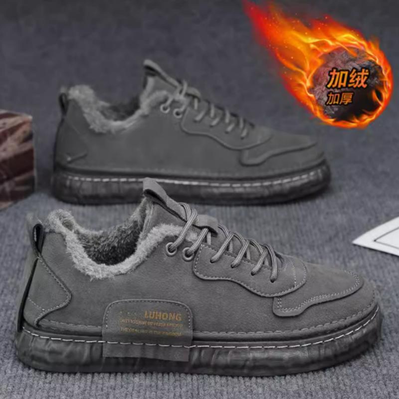 Men's Boots Winter Men's Plush Sports Shoes Casual Warmth Anti Slip Work Boots
