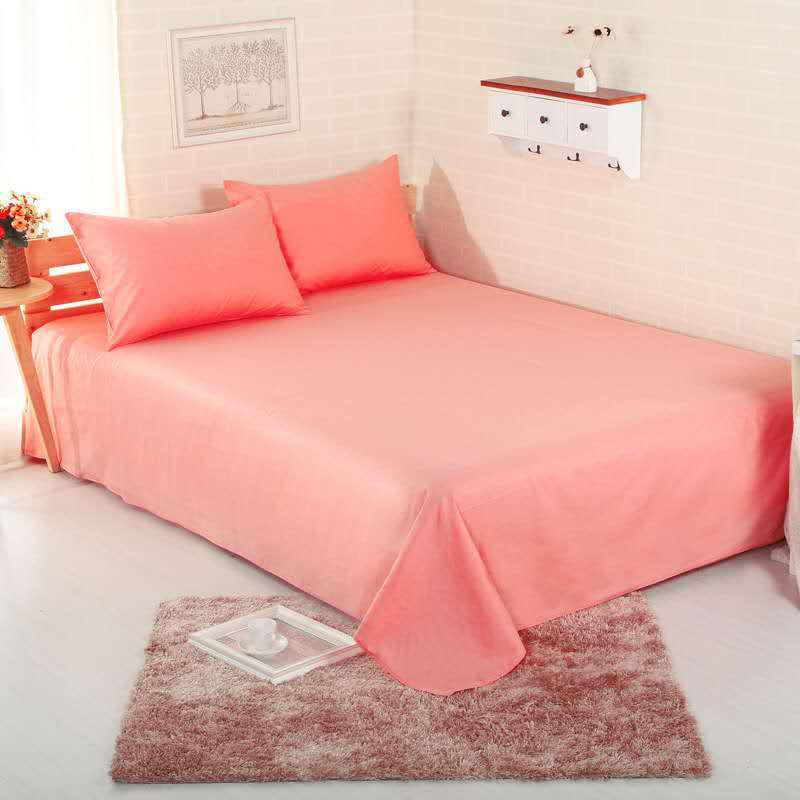 Solid Color Washable Twill Bed Sheet - Thick Duvet Cover for Dorms and Single Beds