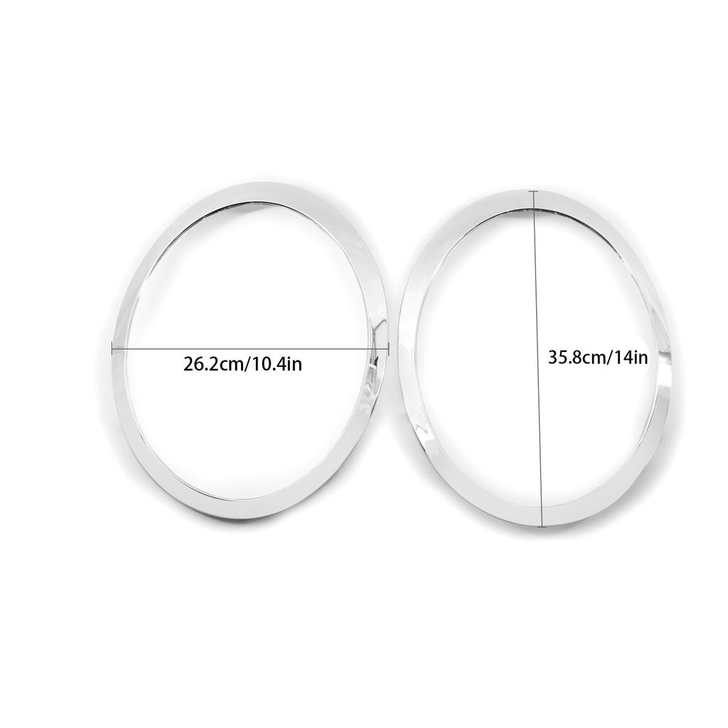 Headlight Trim Ring 2pcs Replacement for BMW R55 MINI Cooper 2008 2015 OEM 51137149905 51137149906