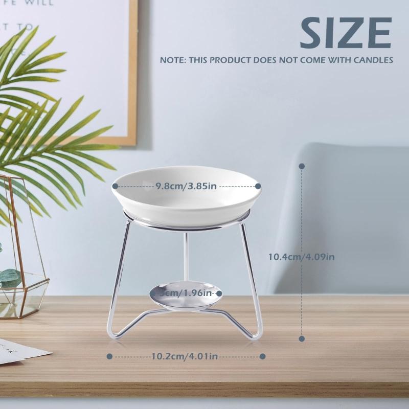 Decorative Ceramics Essential Oil Burners Aromatherapies Scent Diffuser Tealight Candle Holder Rack for Meditations Room