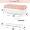 Ice Tray Ice Cube Mold with Lid Creative Ice Storage Box Square Ice Mold Ice Box
