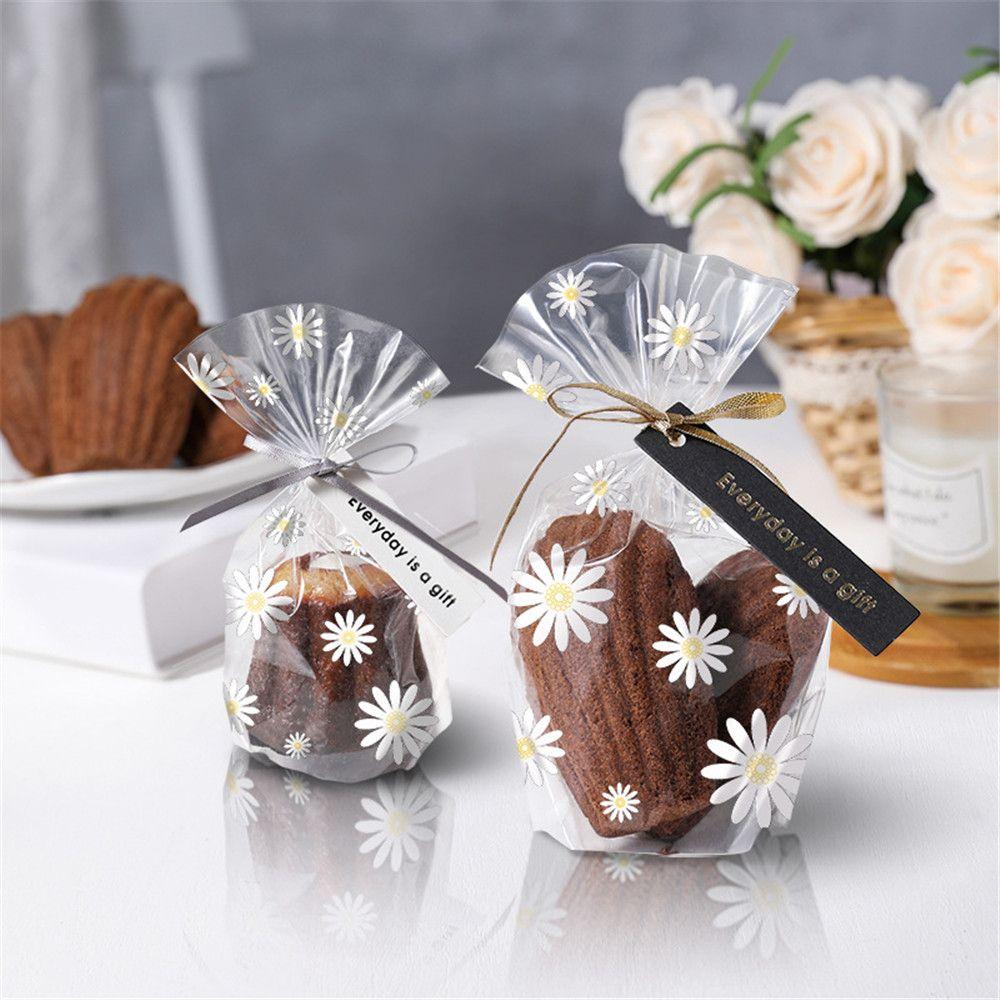 

Bag Gift Flower Printed Party Supplies Packaging Bags Xmas Candy Bags Merry Christmas Cookie Bags S-100 pcs