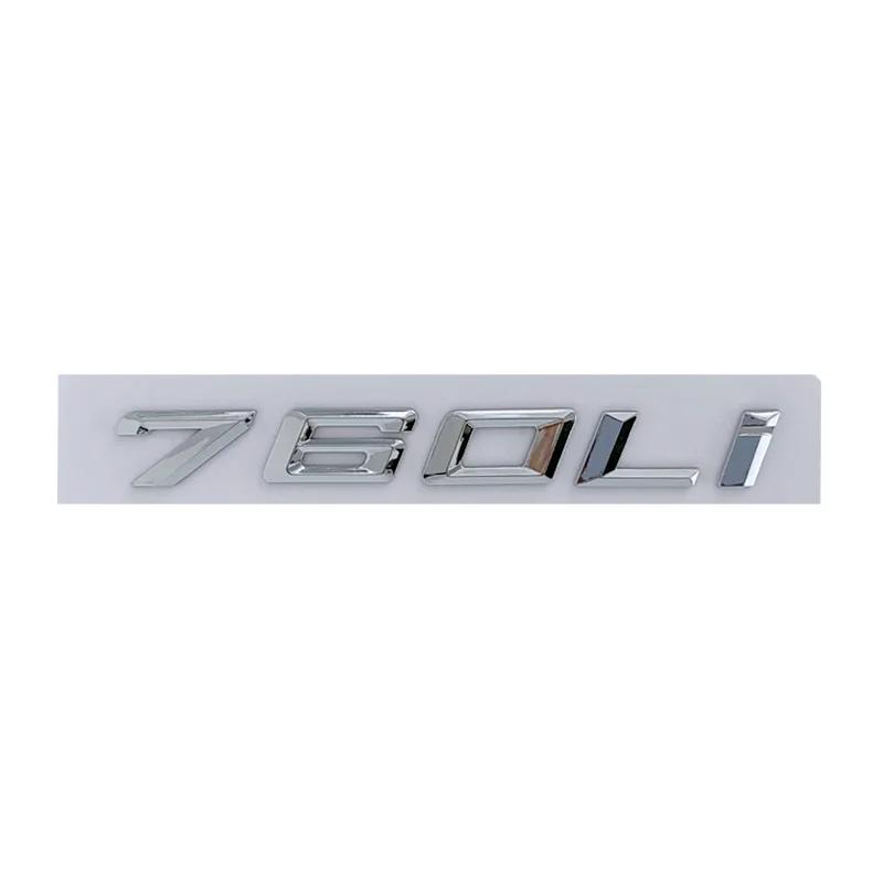 ABS Car Sticker Trunk Emblem Badge Fender Side Decals for BMW 520Li 528Li 530Li 730Li 740Li 750Li Letters Decoration