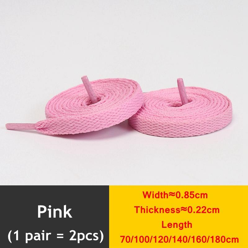 1 Pair New Black White Shoe Laces / AF1 Shoelaces Flat Thicken Weave Craft Off High-top Sneaker Shoelace Accessories 25 Colors