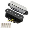 Musiclily Pro Alnico 5 Telecaster Neck and Bridge Pickup Set for Tele Electric Chrome TL-60S Pickups, Guitars,