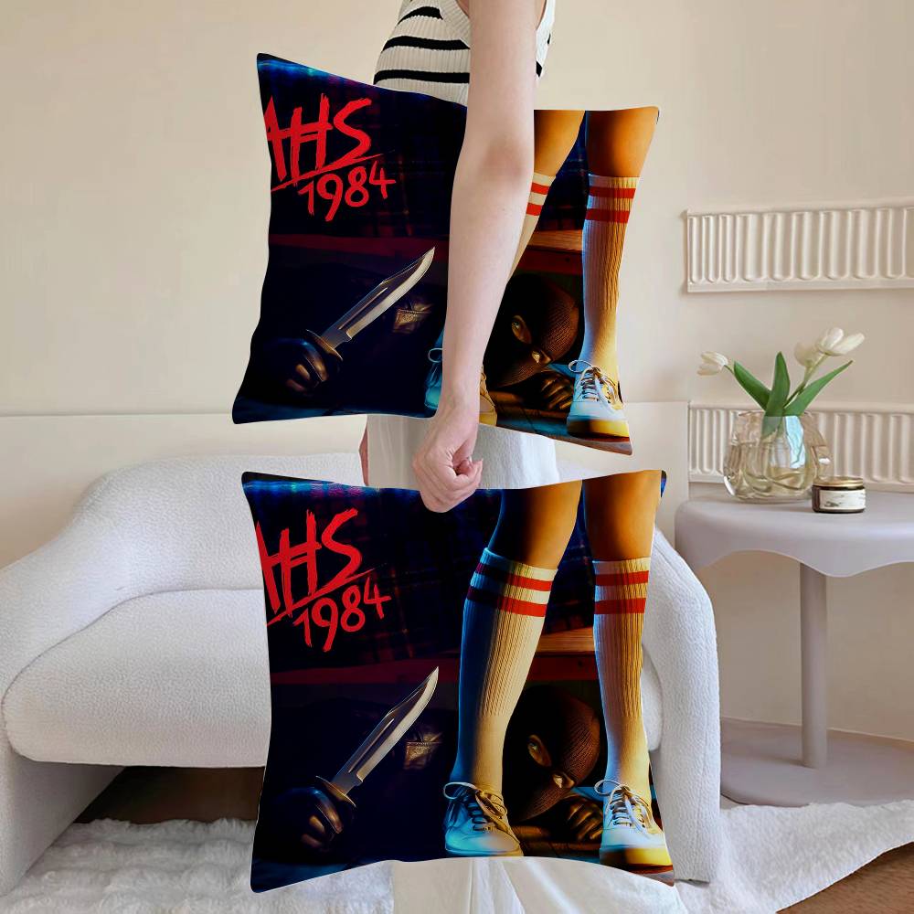 American Horror Story 1984 Pillow Case Sofa and Living Room Decorative Cushion Covers Dust-proof and Mite-proof Invisible Zipper