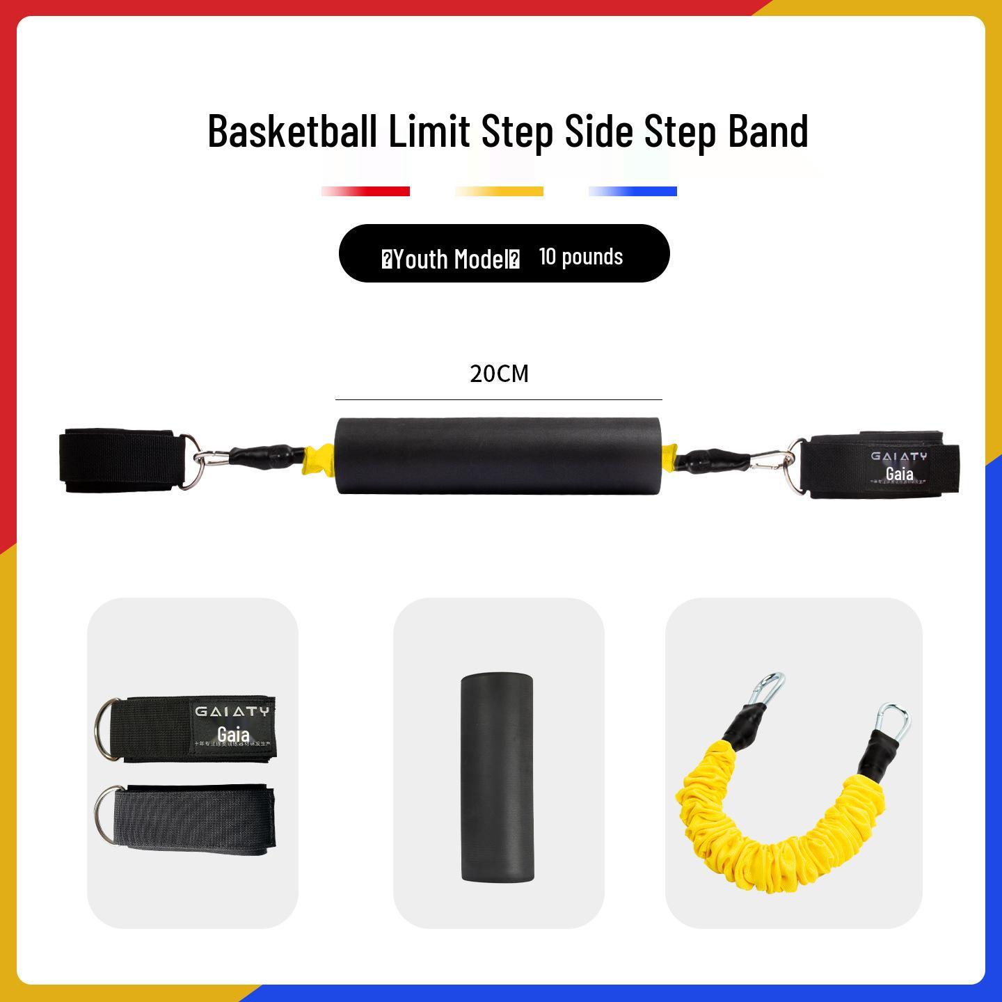 Basketball Training Leg Band: Step Counter & Defensive Slide Stability Trainer