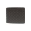 Gucci Vintage Logo Embossed Short Double Fold Leather Wallet Men wallet Brown 260987-BMJ1N-2044