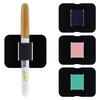 Portable Self-Adhesive Leathers Pen Clip Pencil Elastic Loop for Notebooks Journals Planners Clipboard Pen Holder School