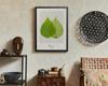 Mitchy Art Leaf Hugging A3 Canvas Panel Painting Black Frame 32x43cm Interior