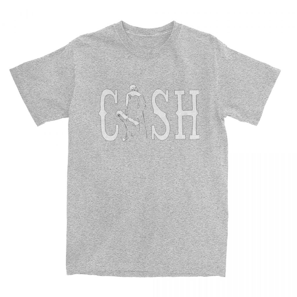 Summer Vintage Johnny Cash Walking Outside Musician T Shirt for Men Women Cotton Tee Shirt Gift Idea Tops