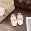 Autumn New Korean Children's Bow Lace Girls Soft Sole Casual Leather Shoes