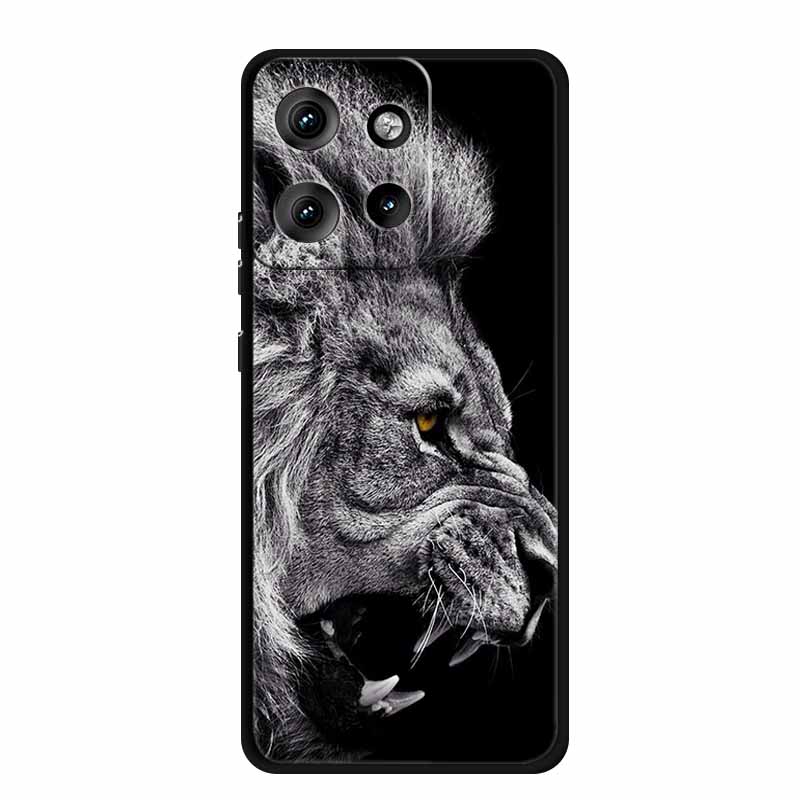 Etui do Motorola Edge 50 Neo Zwierzęta Miękki Silikon TPU Etui na Telefon Tylna Pokrywa Dla Motorola Moto S50 5G Wilk Ochrona Nowe Coque