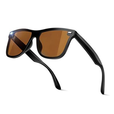 [Clyrox] Men's Polarized Sunglasses, Wellington Style, UV400 Protection, Ultra-Lightweight, TR90 Frame, Suitable for Driving, Fishing, Hiking,