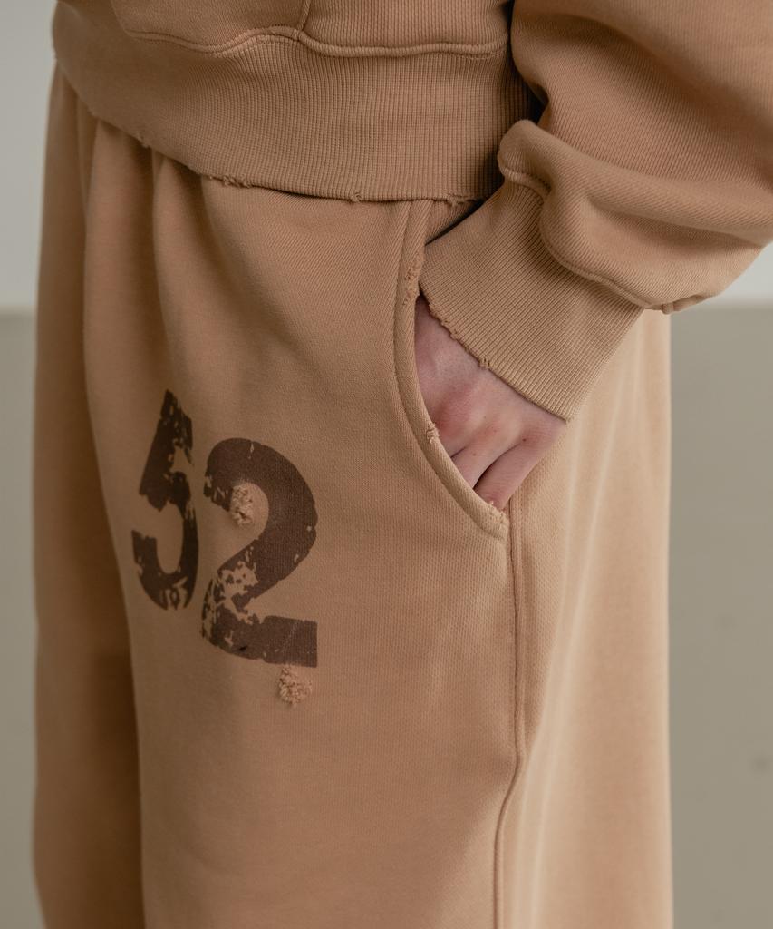 SSIN AND LEE (Uni) Rusty Cotton Sweatpants Beige