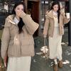 2025 winter new short women's cotton jacket, down cotton jacket, padded jacket, explosive jacket, loose and thickened warm hood