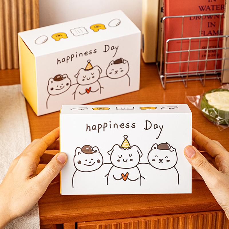 Cartoon Snowflake Crisp Scones Packaging Box Drawer Candy Biscuit Cookie Gift Packing Box