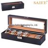 Luxury edition 6-slot watch box (brown interior)