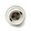 E27 E14 Lamp Bulb Holder Edison Screw Cap Socket 250V 4A/2A White/Black Half/Full Tooth Screw Led Bulb Light Base 1PCS