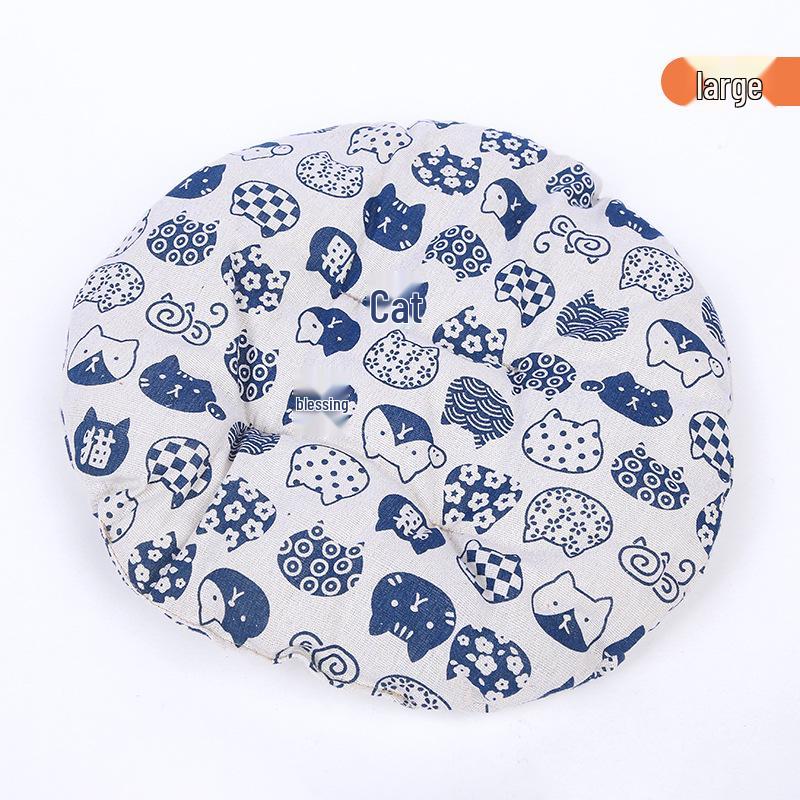 Prodyšná tkaná bavlněná postel pro domácí mazlíčky - Kočky & Psi - Celoroční pohodlí