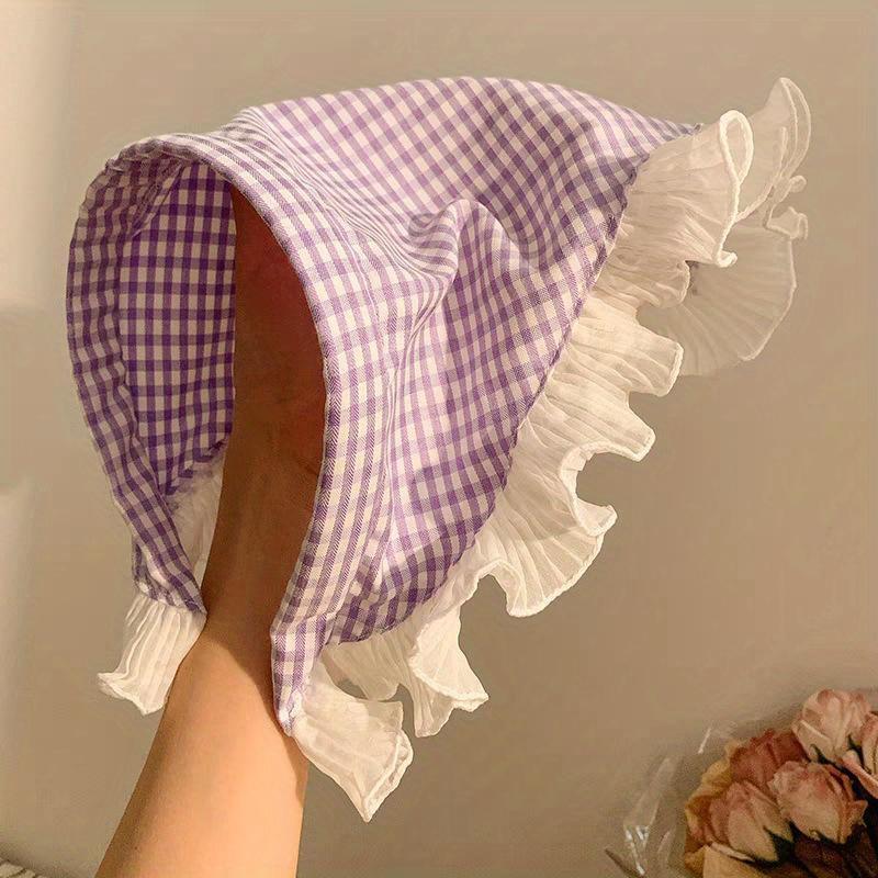 Krajková trojúhelníková čelenka na vlasy, čtvercový šátek na hlavu, turban, obvaz, čelenka na hlavu pro ženy, čelenka, vlasové doplňky