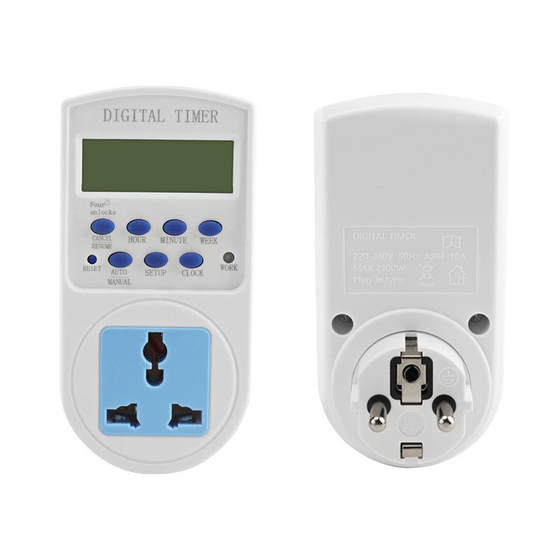 1PC European and British regular socket time control switch time control advertising light electric vehicle charging automatic power failure