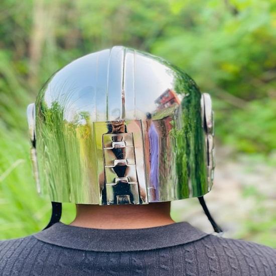 Helmet Steel Cosplay Helmet Armor  Medieval Sci-Fi Collectible LARP  Display Prop Gift